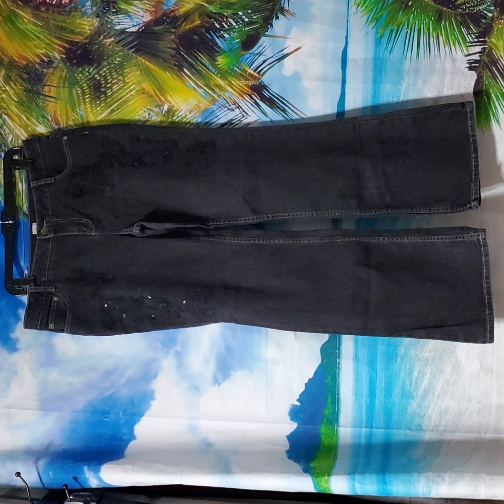 Route beaded denim women's size 13/14